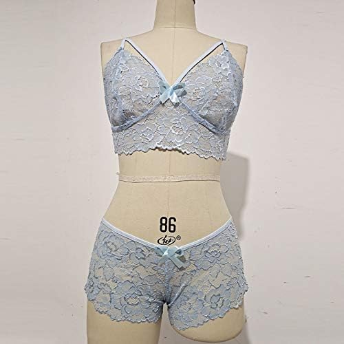 Camisa de lingerie wybaxz conjunto com peças de lingerie de espartilho de renda Bralette Plus Lace Floral Mulheres