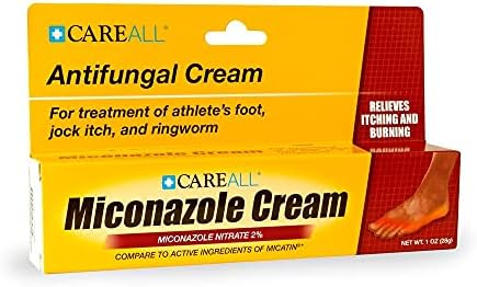 Careall® 1,0 oz. Creme de 2% de nitrato de miconazol antifúngico, compare com micatina, cura a maioria dos pés da atleta,