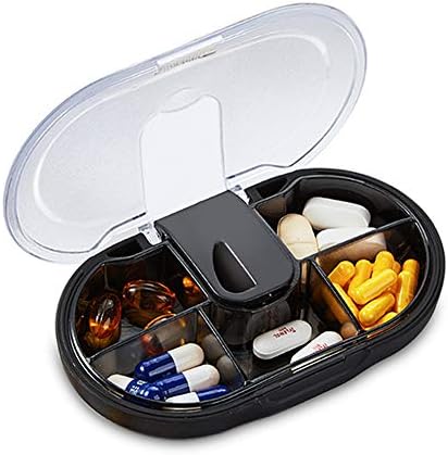 Cortador de comprimidos, divisor de comprimidos para pílulas pequenas ou grandes, divisor de comprimidos com guarda de lâmina