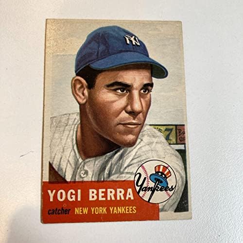 1953 TOPPS #104 Yogi Berra Baseball Card - Cartões de beisebol com lajes