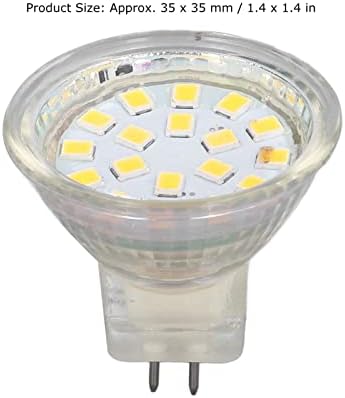 lâmpadas LED PLPLAAOO 4PCS, substituição de halogênio LED, lâmpadas LED, lâmpada LED, lâmpada de lâmpada MR11 de 18LET1 3W 300lm Lâmpada de paisagem de base dupla para a sala de estar, iluminação de pista