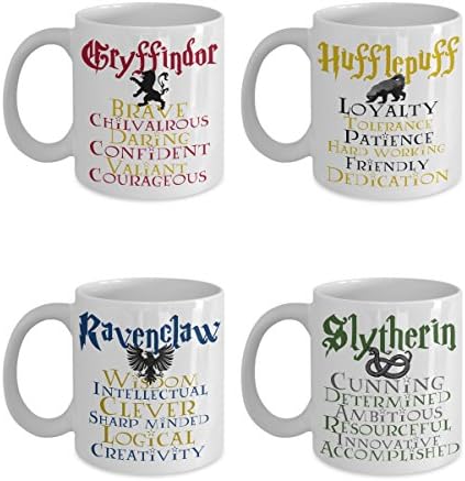 Harry Potter Sonserina Hufa -ffffff Griffindor Ranclaw House Merchandise Gift Creamic Caneca de Caneca de 4