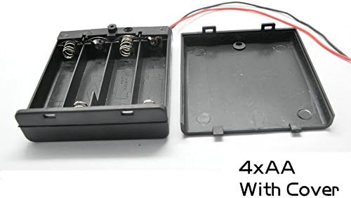 10pcs 1XAA portador de bateria 1AA Caixa de casca de bateria PCB Montar através do orifício para produção de produção