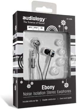 Audiology AU-148-Bl In-orar fones de ouvido estéreo para mp3 players, iPods e iPhones