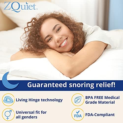 Solução Anti-Snoring Zquiet: Tamanho do conforto 1 bocal + tampões para os ouvidos de redução de ruído