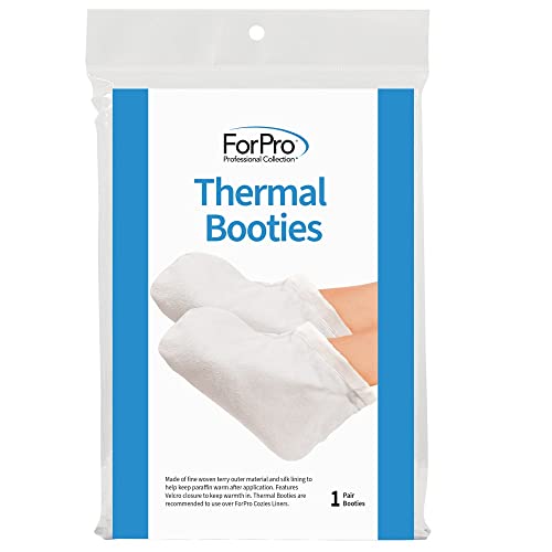Botas térmicas da FORPRO para tratamentos de spa de terapia de parafina, isola e retém o calor, se encaixa em todos os tamanhos dos