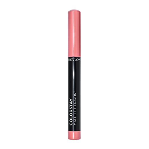 Revlon Colorstay Matte Lite Crayon Lipstick com apontador embutido, smudge à prova de água e lipcolor não resistente