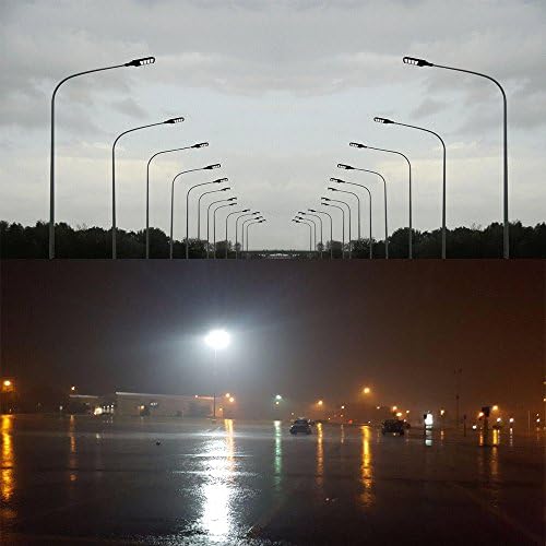 150W LED Shoebox Area Light [400W MH igual] Estacionamento Iluminação Lâmpada de rua Luz de luz Luz de Inundação Tipo III Distribuição 5700k Daylight 20.250lm DLC 4.2 Aprovado