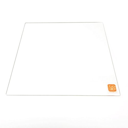 Impressão GO-3D 250mm x 250mm Borossilicate Placa de vidro/cama com borda polida plana para impressora 3D