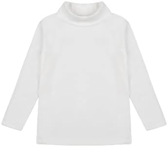 Huimingda meninos camisa térmica de manga comprida Base de pescoço mock top