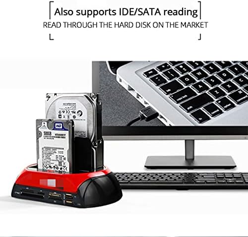 N/A All em 1 HDD Delking Station ESATA para USB 2.0/3.0 Adaptador 2.5/3.5 Discução de disco rígido Docking Station Gabinete