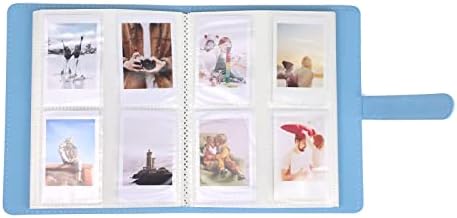 Rieibi 128 Bolsões Instax Mini Foto Album, Wallet Pu Leather Photo Álbum para Fujifilm Instax Mini Evo/11/8/9/7s/25/70/90 Câmera instantânea, álbum de fotos colorido para Polaroid