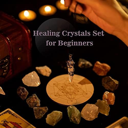 Cristais de Hexerhan e pedras de cura para atrair o amor, kit de cristais de quartzo rosa, chakra self love curando cristal