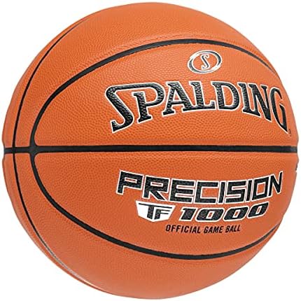 Spalding TF -1000 Indoor Game Basketballs, couro composto premium, ensino médio e faculdade aprovados - 29,5 , 28,5
