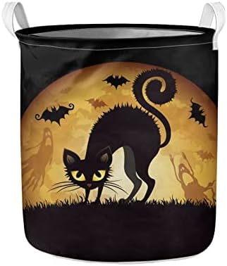 POCEACLES CAT BAT PRIMA PRIMEIRA DE ARMAZENAGEM DE ARMULAÇÃO, LAGA DE PRONTAÇÃO STANDABLE DE LAPUNDRIA DE LAPUNDRIA PARA BAINS/DACORAGEM DO EM CASA/TEMPER, estilo de Halloween