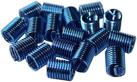 Delisert 100pcs Insira a métrica em execução gratuita m10x1.5-1.5d cor azul para fixar porca de inserção danificada