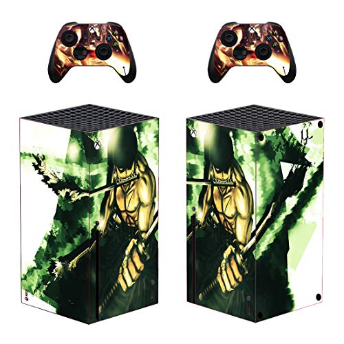 Tesouro anime x-box-one-série x console vinil skin adesivos para x-box-one-series x controlador de pele kajal mani