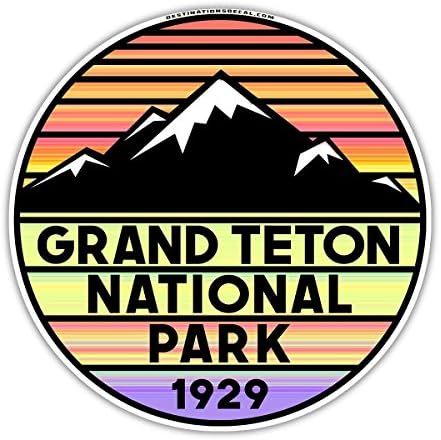 Parque Nacional de Grand Teton Wyoming Vinil Decalque 3