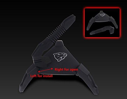 Gaming Mouse Bungee, Inrich King Crab Design Cable Organizer / Clips & Management System com braço flexível de cordão para jogos