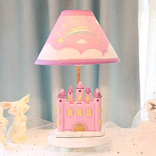 ZSEDP Princess Table Lamp Girl Room Bedroom Lâmpada de cabeceira Crianças desenho animado quente Decoração de sonho de garota fofa