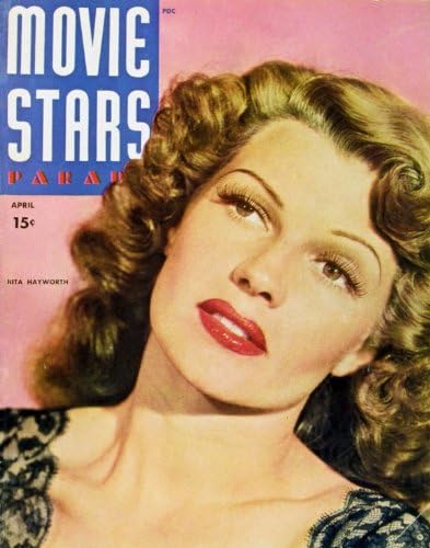 Cartazes de filmes Rita Hayworthmovie Stars Parade Magazine Capa dos anos 40 - 11 x 17