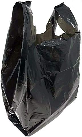 Bolsas de camiseta de plástico para compras de homeritas são lison 12 x 7 x 21