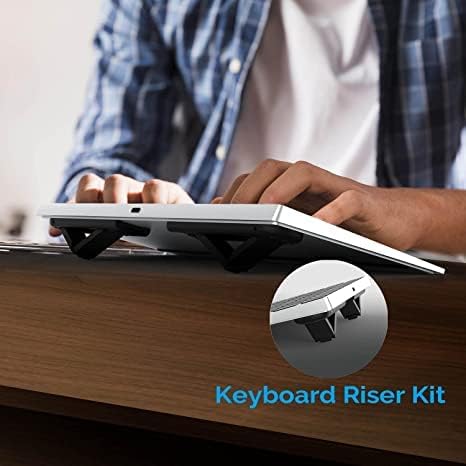 Só de laptop para elevação do teclado Kavalan - altura adesiva de 6 níveis ajustável, aprimore sua eficiência de trabalho e nível de