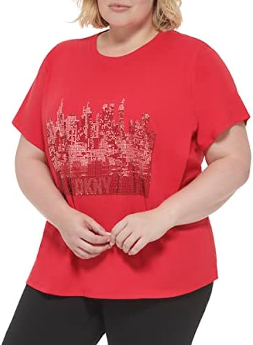 T-shirt de manga curta feminina do DKNY Tops