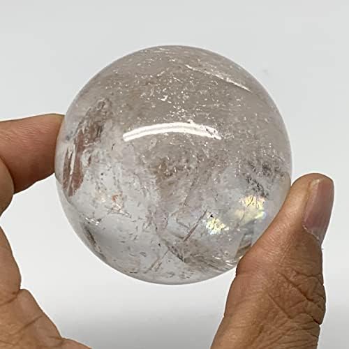 196.3g, 2.1 Bola de pedra de cristal de chumbo de quartzo natural do Brasil, decoração de casa, colecionável, B22240