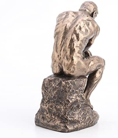Veronese Design 8 Rodin The Thinker Cast Resin estátua acabamento de bronze