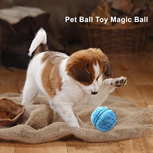 Yumsur Bola de rolamento automático de rolamento ativo bola para cães magia rolando cão gato interativo brinquedo engraçado bola bola engraçada mastigar bolas de rolamento elétrico