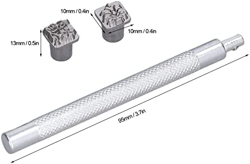 Ferramenta de estampagem do kit de carimbos de couro Conjunto 12 padrão para perfurar ferramentas DIY de couro de couro