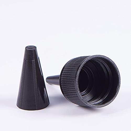 BENECREAT 30 pacotes 1oz Black Squeeze Dispensing Garrafas UV Garrafas de cola com tampas, funil funil 5pcs para resina