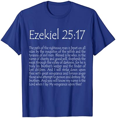Ezequiel 25:17 Camiseta escura
