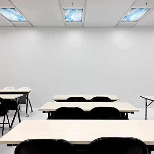 Filtros magnéticos de luz fluorescente de Hortsun 6 PCs, tampas de luz fluorescentes em sala de aula, tampa de luz de teto magnético tampas de luz fluorescente para decoração da escola de escritório