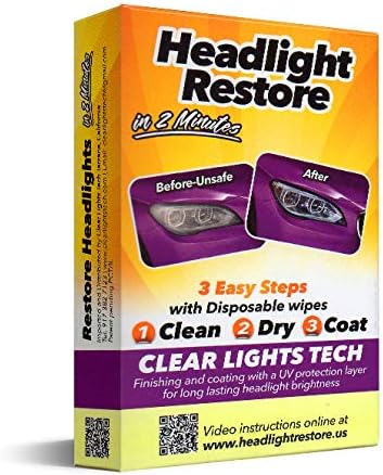 CLT Car Heartlight Restoration Kit Feltour Restorer Wipes
