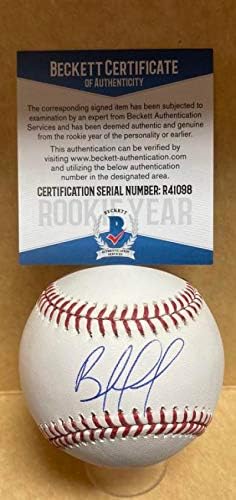 Bryan Mata Boston Red Sox Ano de estreia assinado Auto M.L. Baseball Beckett R41098