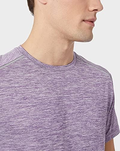 32 graus de camiseta ativa ultra-sônica dos homens | Ajuste slim | Respirável | Wicking de umidade | Anti-odor | Reflexivo