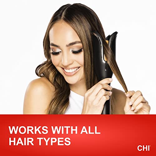 Chi Spin n Curl Curling Iron & Chi Silk Infusion Kit, preto