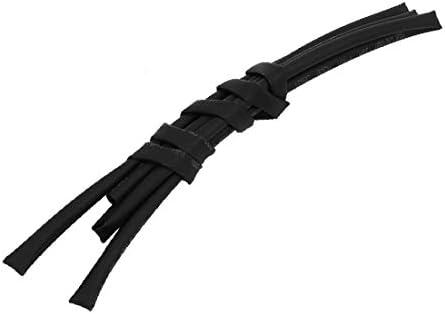 X-dree poliolefina calor encolhida por cabo de tubo de fio SLUVA DE CABO DE 1 METRO DE LIMPO DE 2,5 mm DIA Black (mangá de cabo de enitula