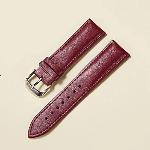 Haiqings Leather Watch Strap 14mm 16mm 18mm 20mm 22mm WatchBand para homens Homens Acessórios Acessórios sólidos Buckle
