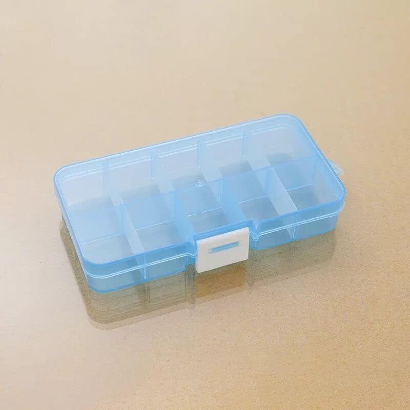 15 Armazas transparentes Caixa de jóias de armazenamento plástico Compartamento