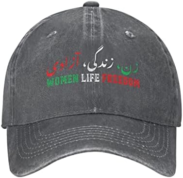 Chapéus de caminhada pela liberdade feminina para homens zan zendegi azadi farsi caligrafia esportiva chapé para homens tampa ajustável