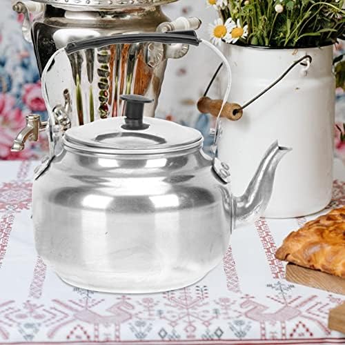 Bule de alumínio com alumínio com raiva com infusser isolador de chá de chá solto de chá solto chaleira bule de chá de chá de cozinha fervendo para cozinha para restaurante de cozinha