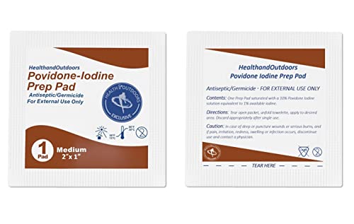 Hao embrulhado individualmente PoVidone-iodo 10% Prep Pads Limpos de Limpos Médicos