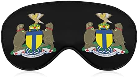 Coat Arms City Toronto Canadá máscara de sono macia máscara ocular portátil com alça ajustável para homens mulheres