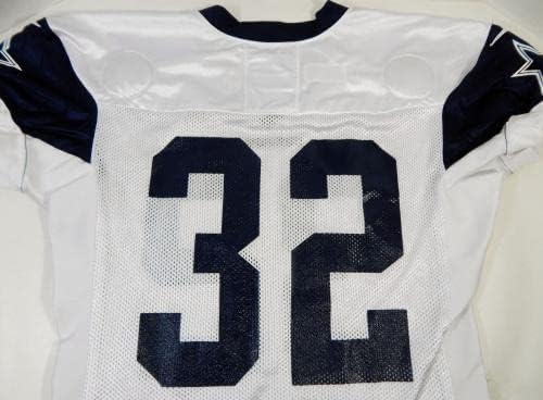 Dallas Cowboys Saivion Smith #32 Jogo emitido White Practice Jersey 48 18 - Jogo da faculdade usou camisas