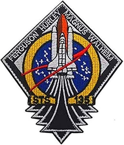 NASA Space Shuttle Atlantis STS-135 Missão tática Brandband Bordado Patches Badges Moral Tactics Military Bordado