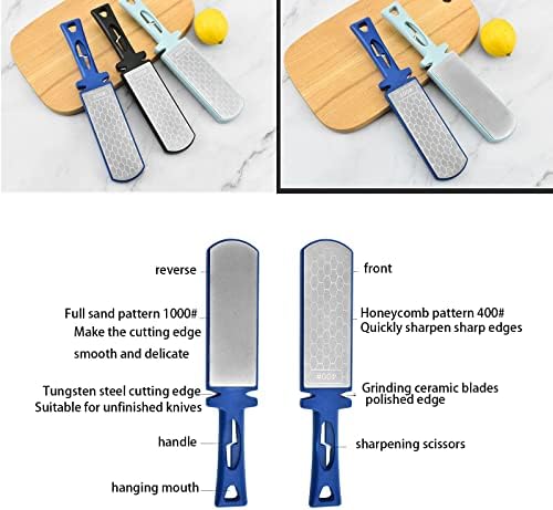 Benseor Multipunction Knife Sharpner, Knife Sharpners para facas de cozinha, faca e apontador de tesoura, 5 em 1 faca de cozinha