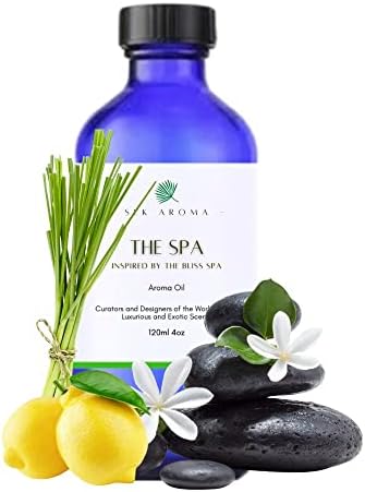 SLK Aroma, o spa, óleo de aroma com aroma com perfume de spa ultra luxo para difusores de fragrâncias em casa - sem